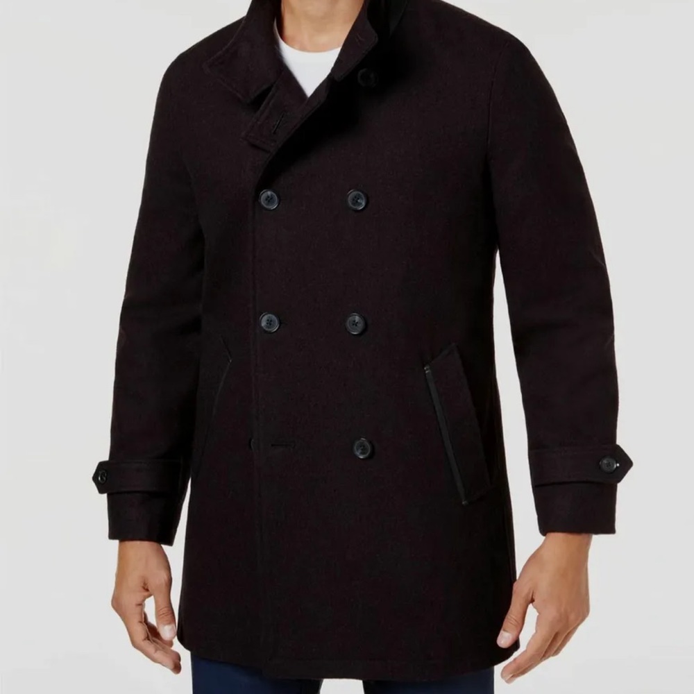 International Concepts Men's Brown Double-Breasted Jacket Topcoat xxl